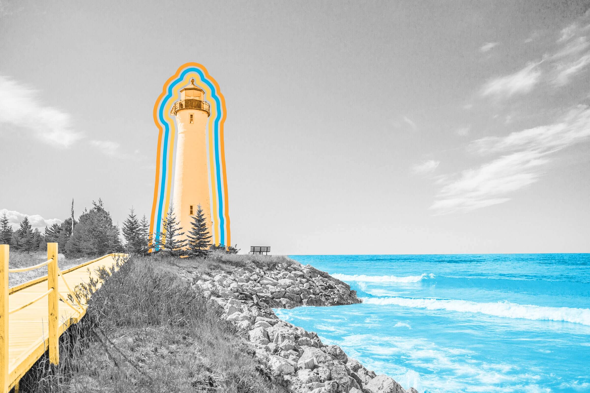 Lake Superior is the largest body of fresh water in the world by surface area.