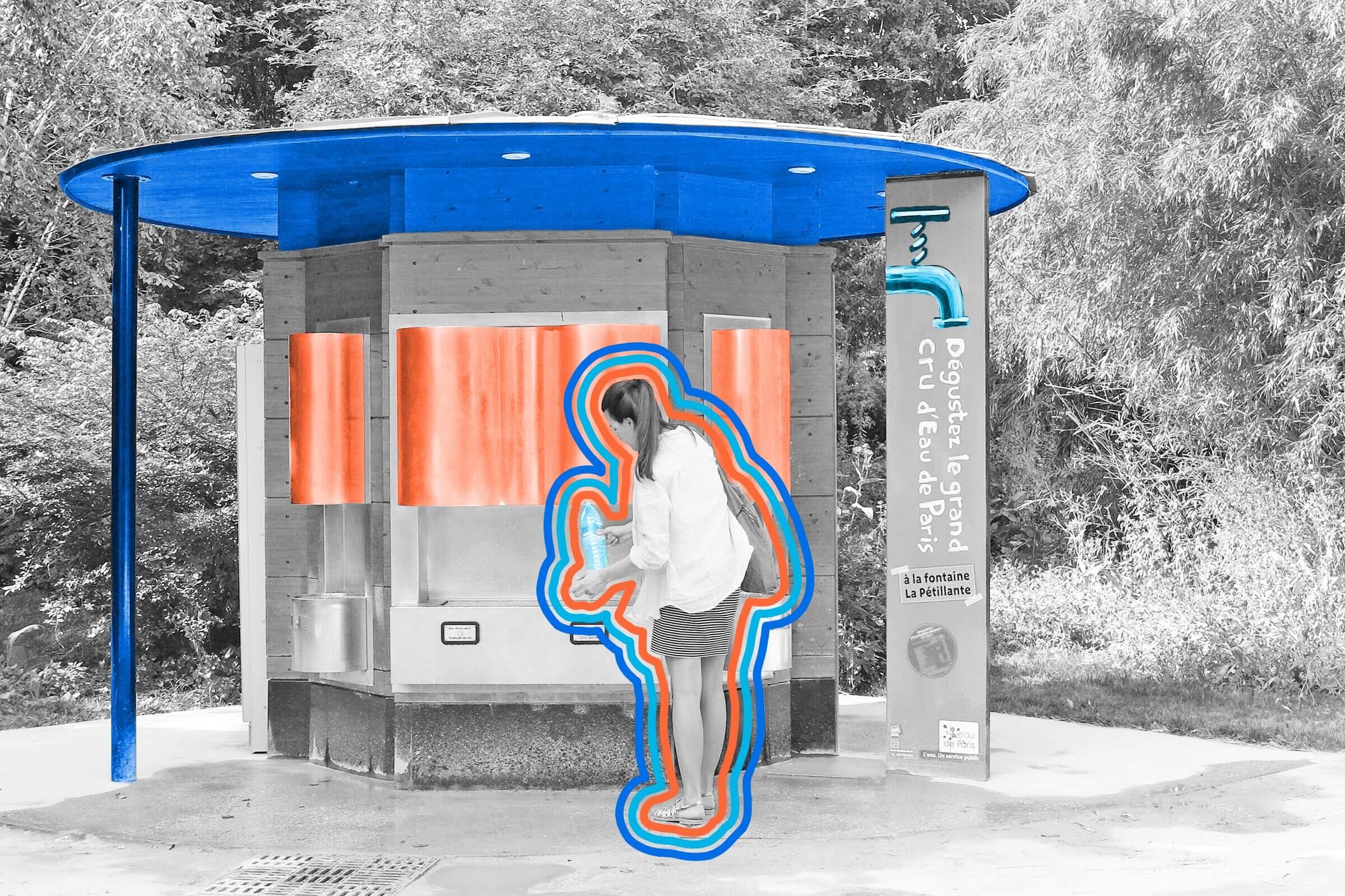 Paris has public fountains that dispense sparkling water.