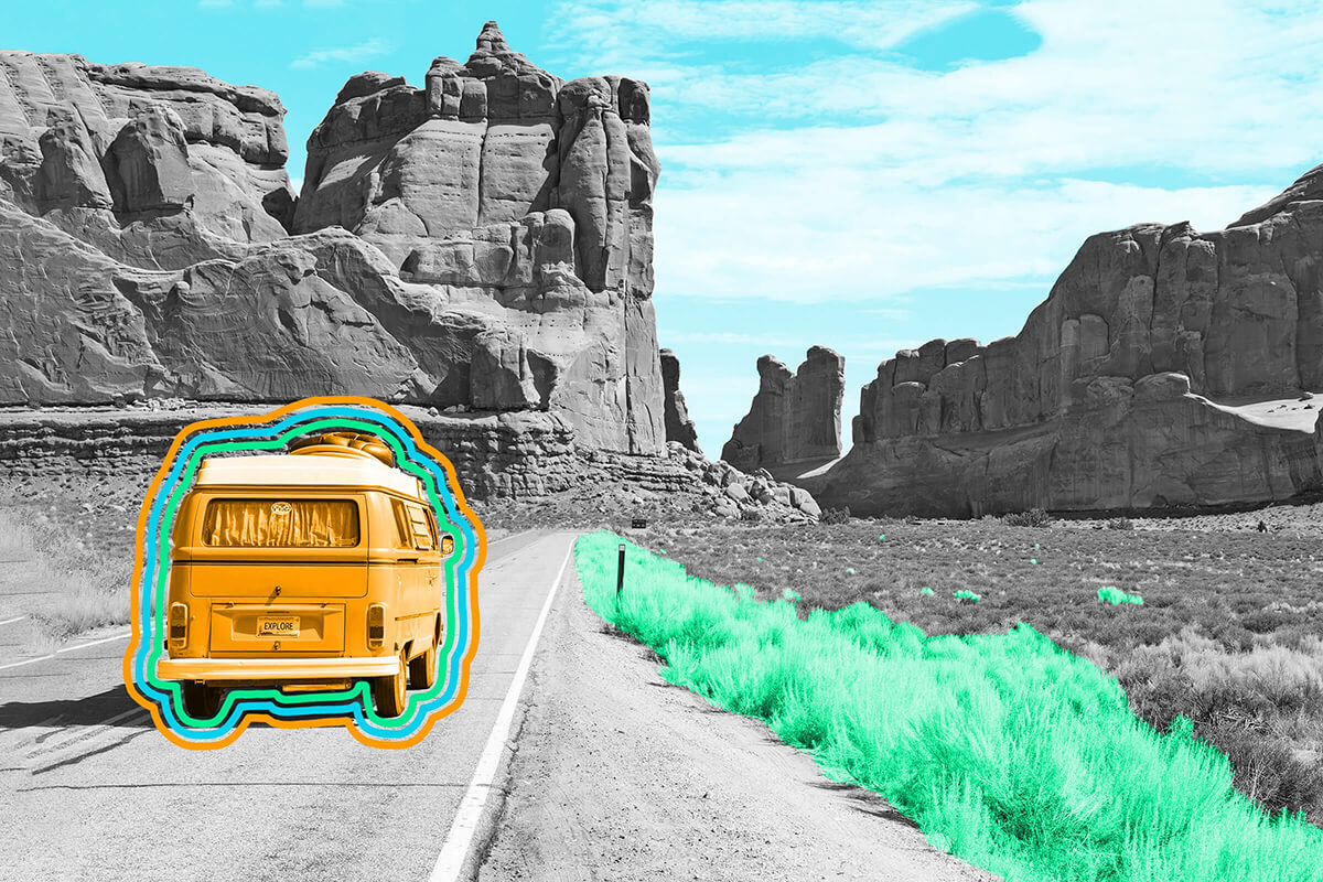 The first cross-country road trip in a car took 63.5 days.