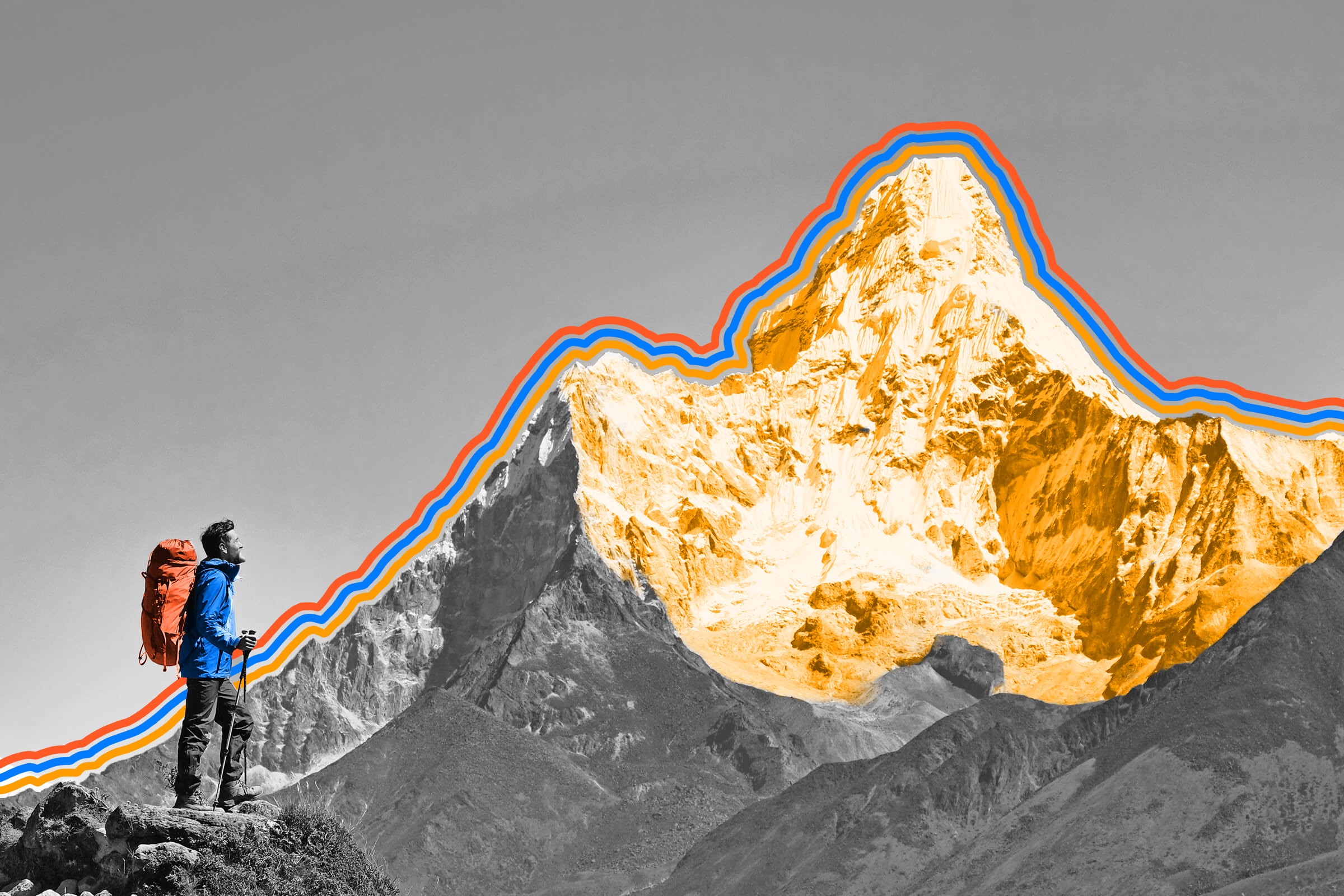Mount Everest is still growing.