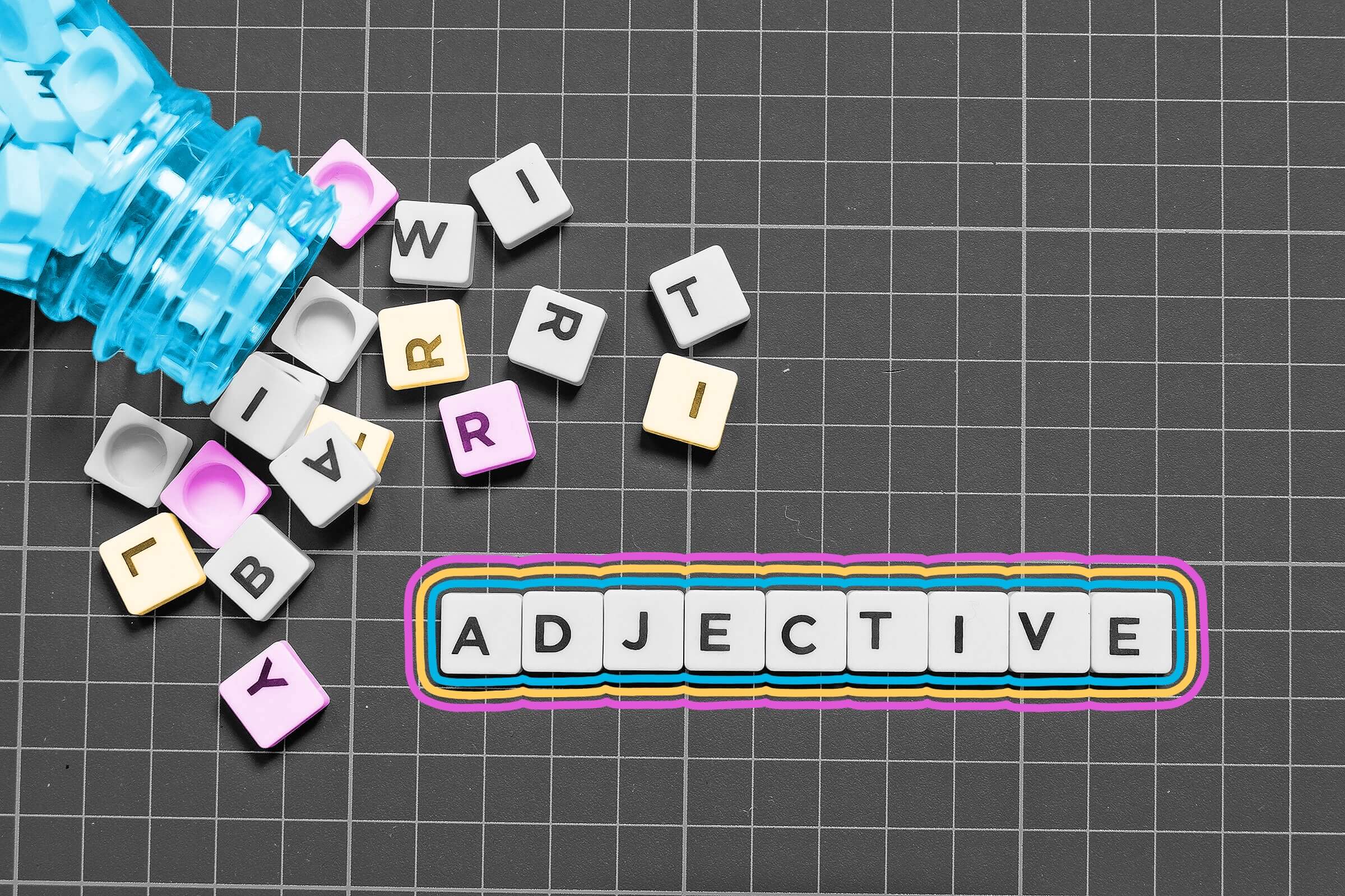 English speakers follow an unconscious rule for the order of adjectives.