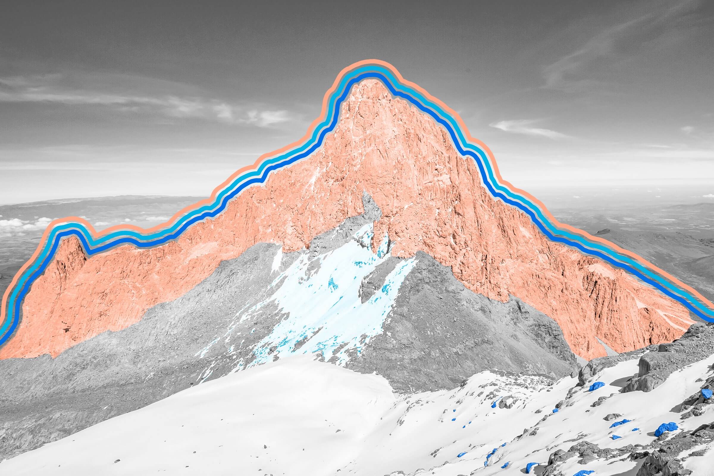 There are glaciers in the tropics.