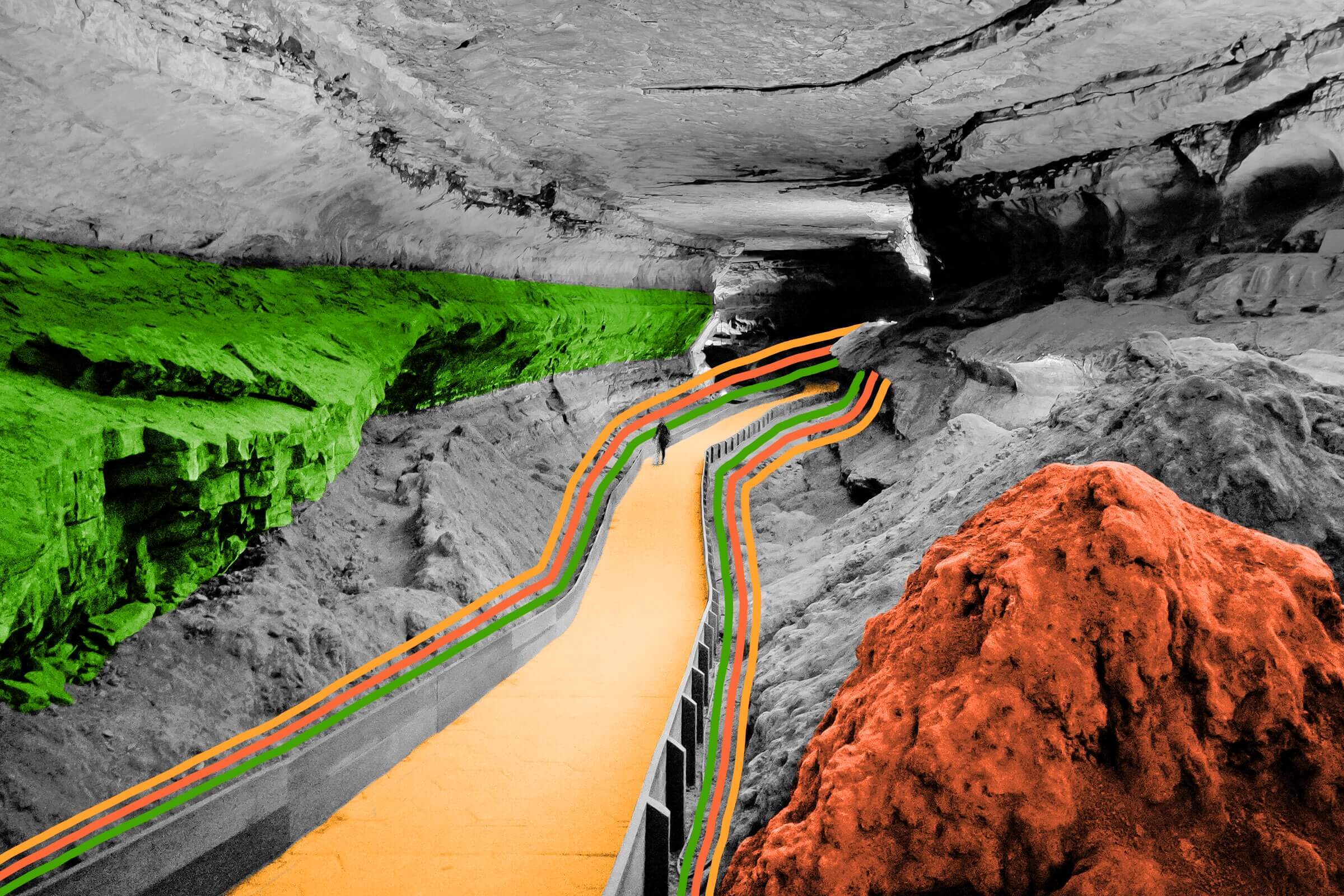 The world’s longest known cave system is in Kentucky.