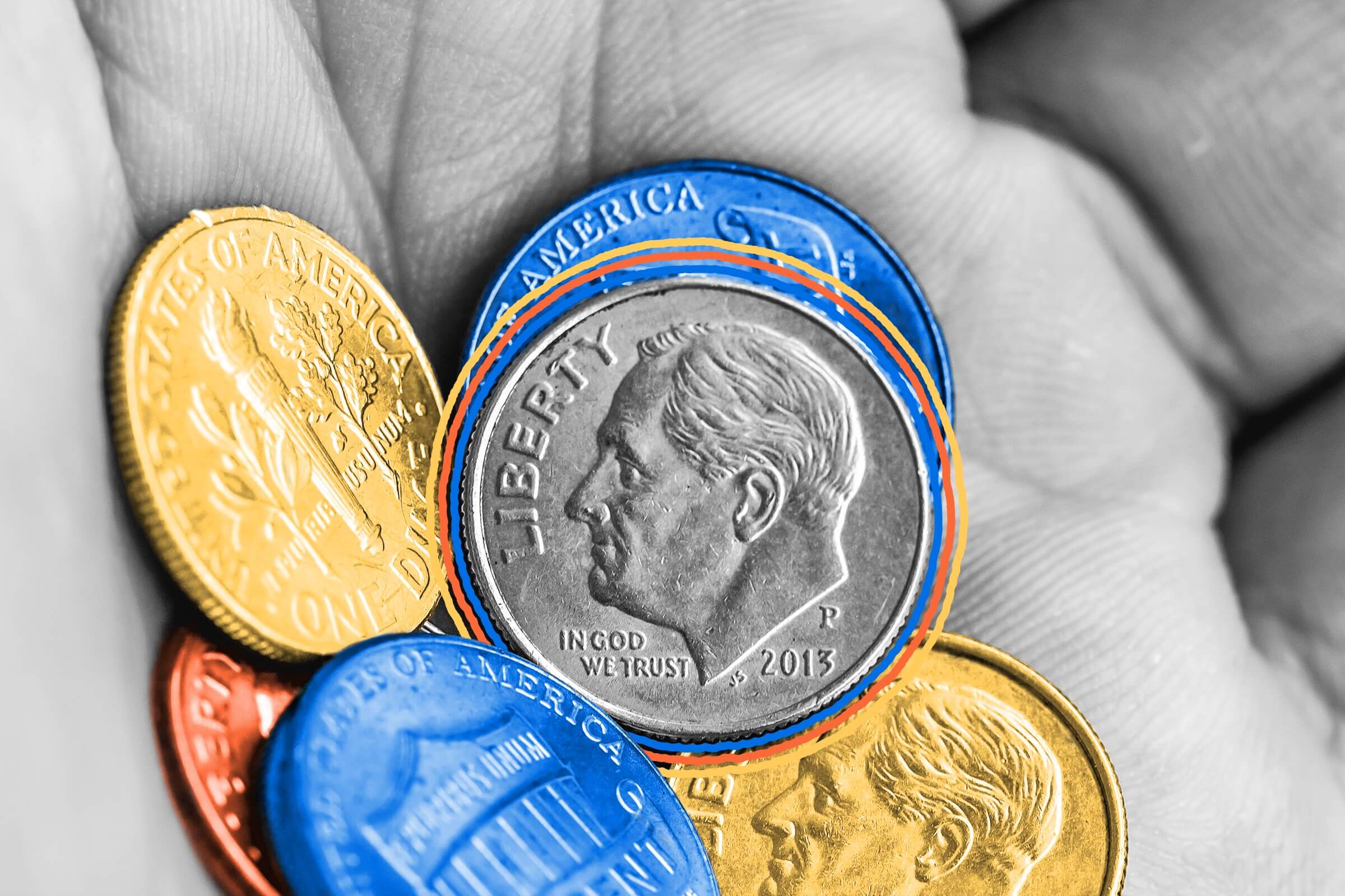 Dimes have ridges around their edges because of ‘coin clipping.’