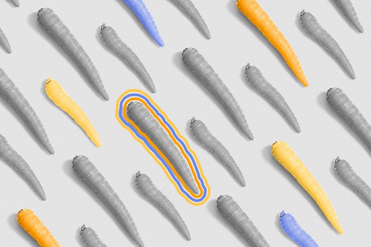 Carrots weren’t originally orange.