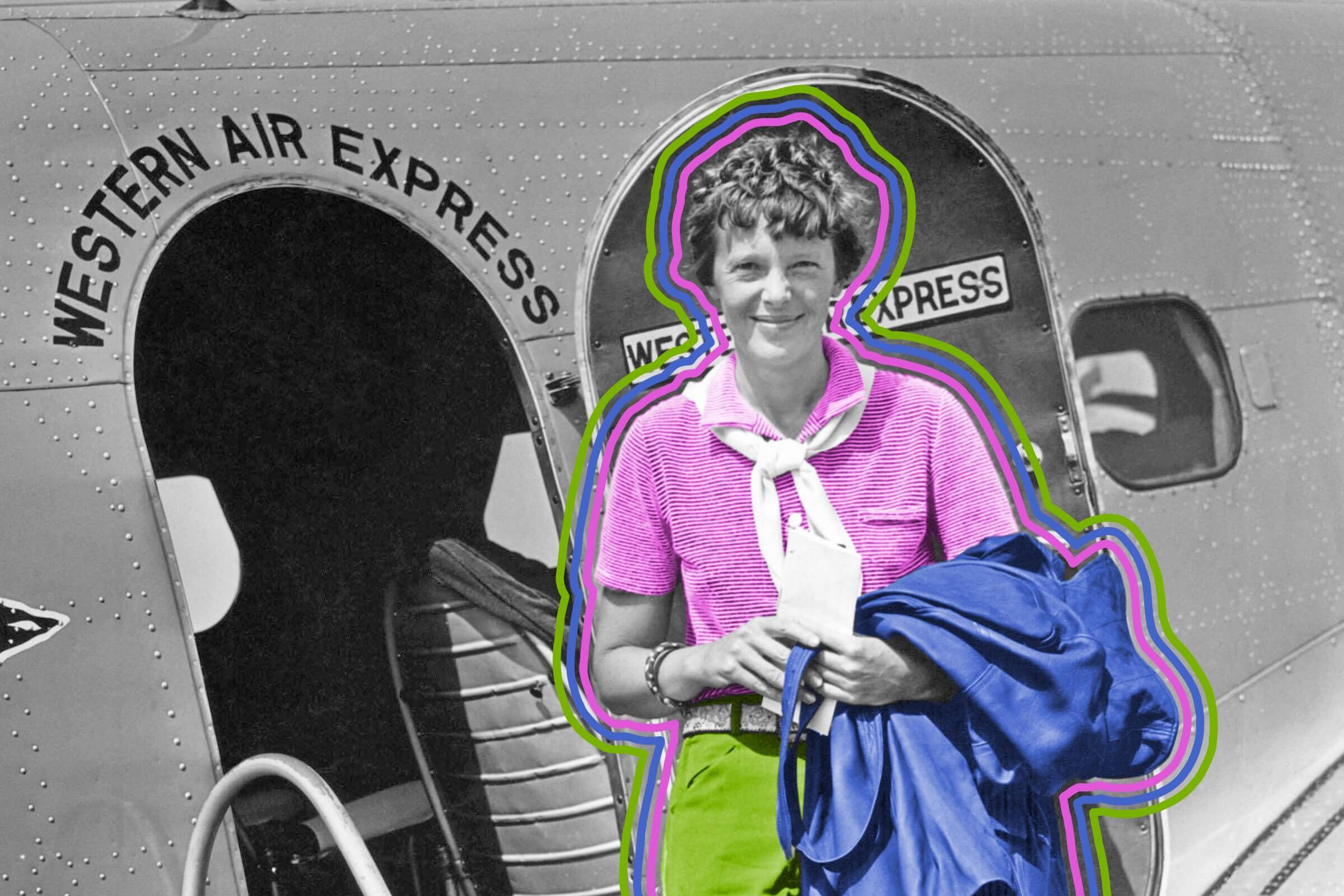 Amelia Earhart had her own fashion line.