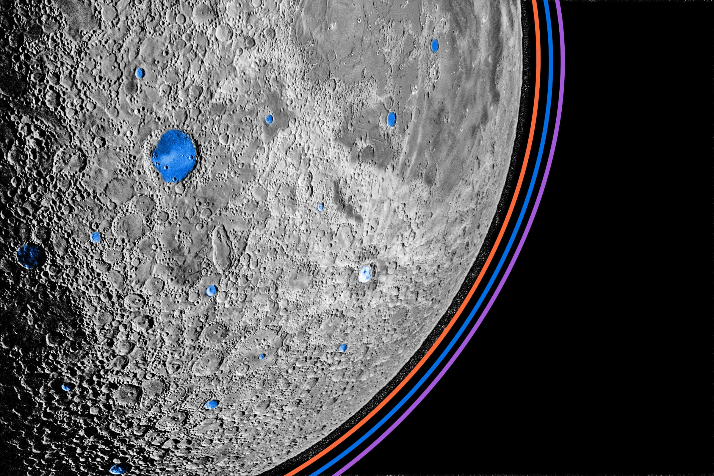 The moon has glass beads that may contain billions of tons of water.