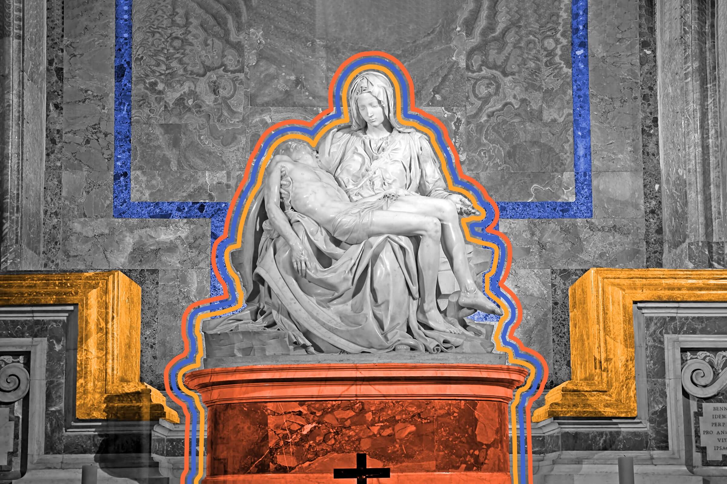 Michelangelo signed only one piece of art.