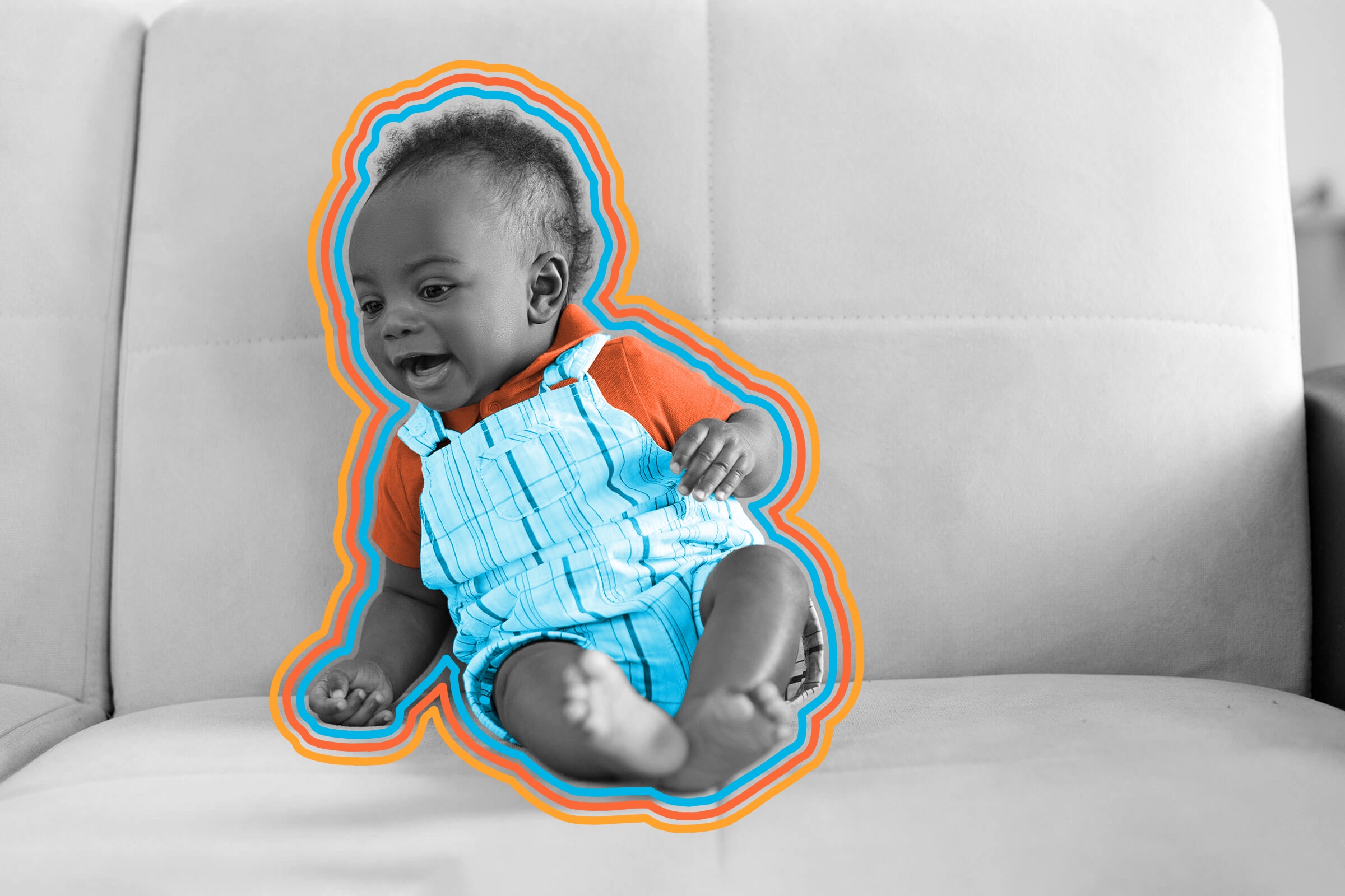 Babies blink less than adults.