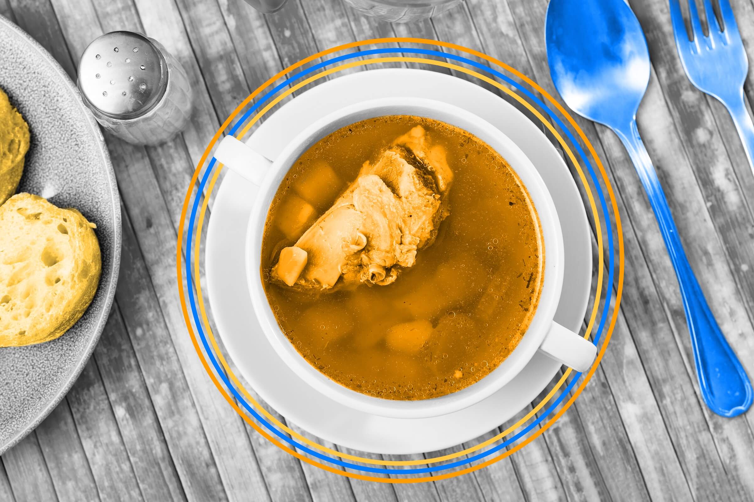 The word ‘restaurant’ literally means ‘food that restores’ and once referred to broths.