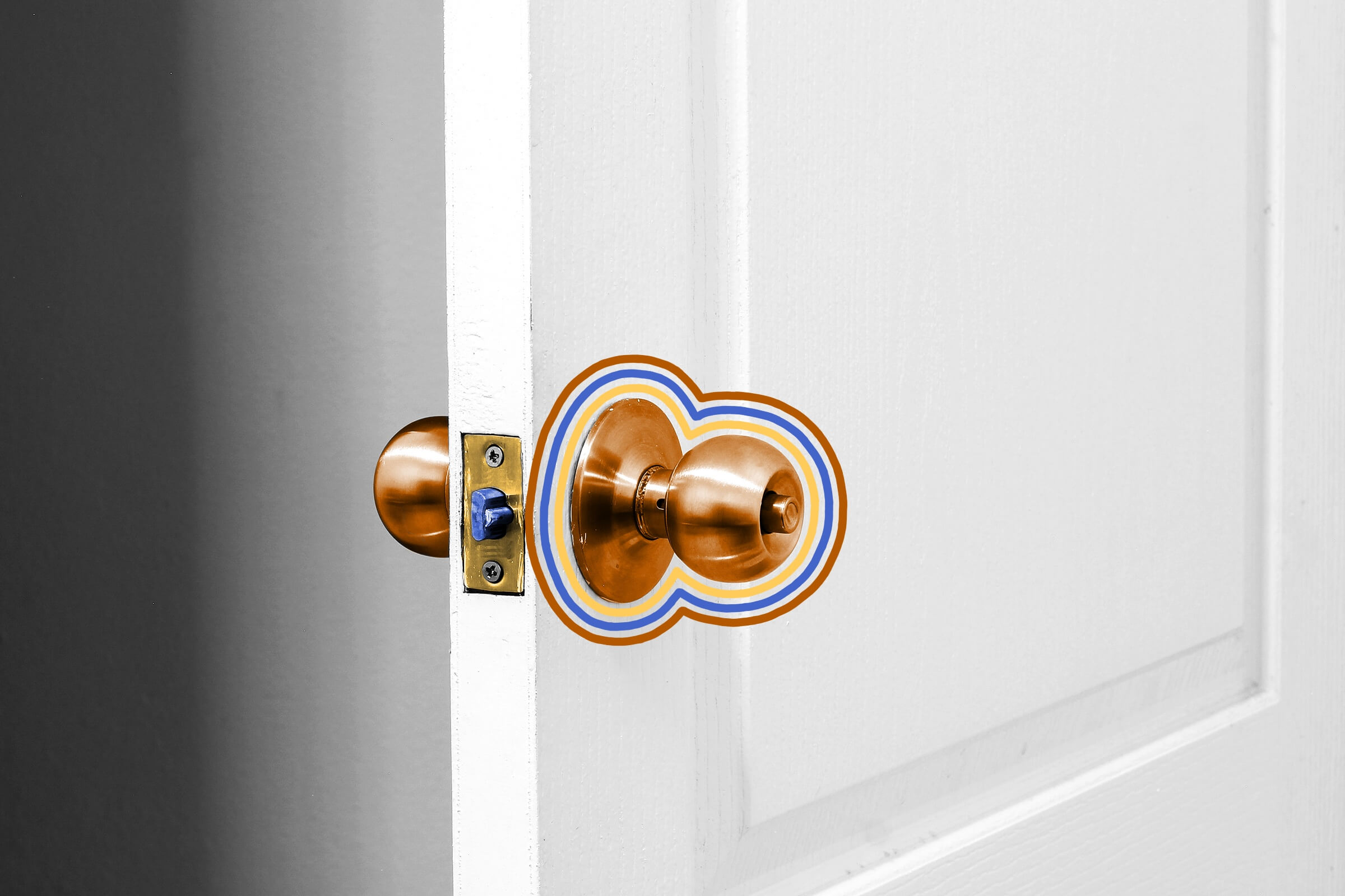 Modern doorknobs weren’t invented until 1878.