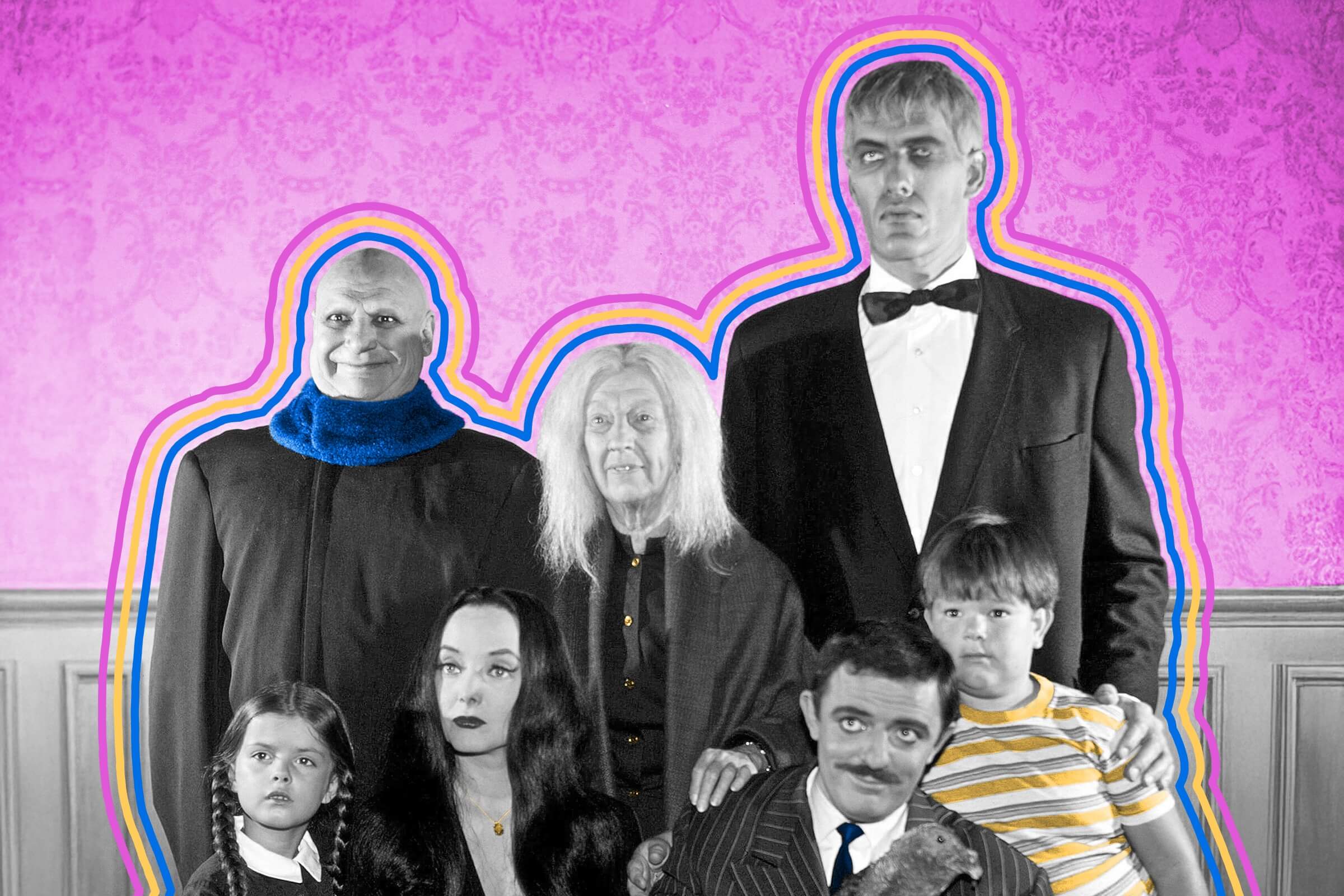 The living room set of the ‘Addams Family’ TV show was actually pink.