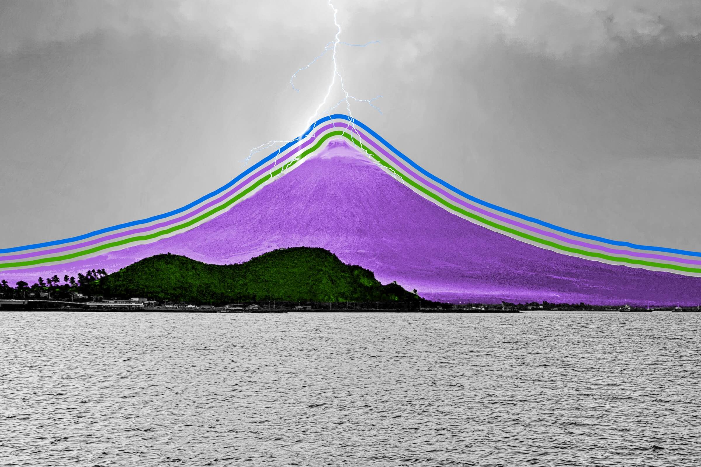 Volcanoes can create lightning.