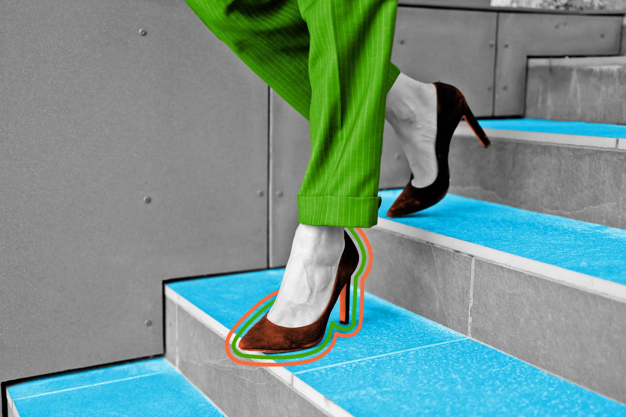 High-heeled shoes exert more pressure on the ground than a skyscraper.