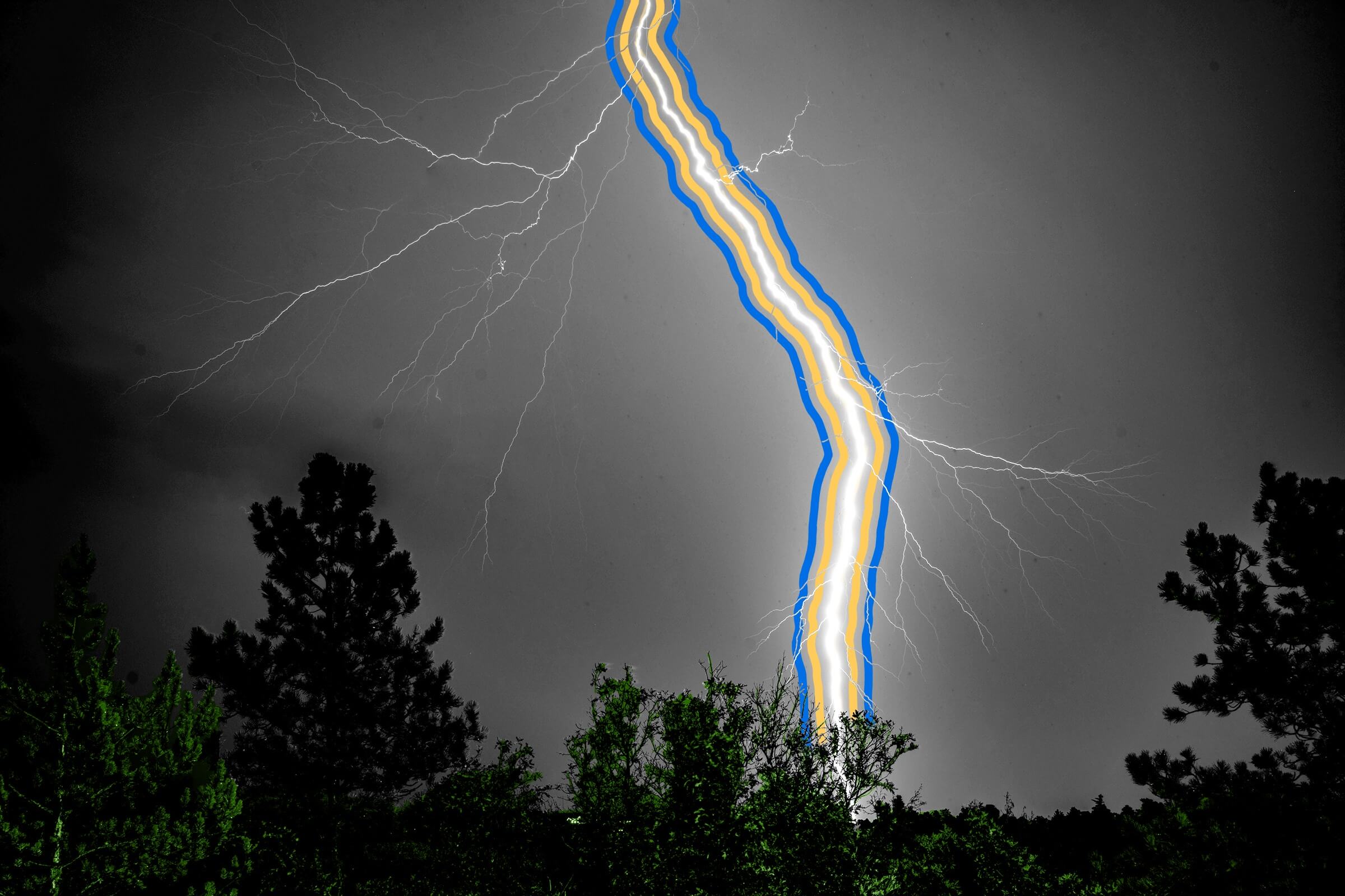 A man was struck by lightning seven times and survived.
