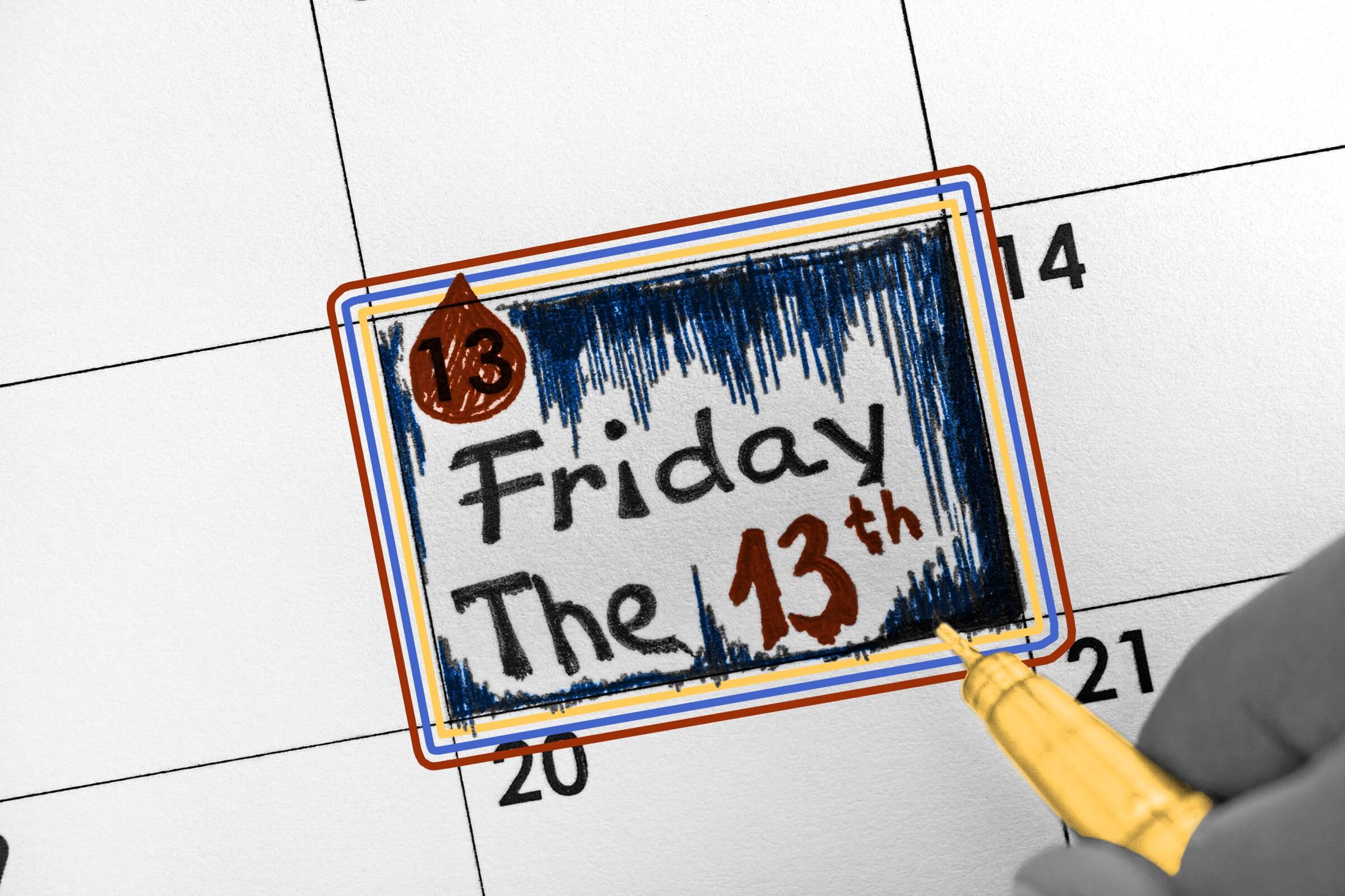 Friday the 13th on calendar