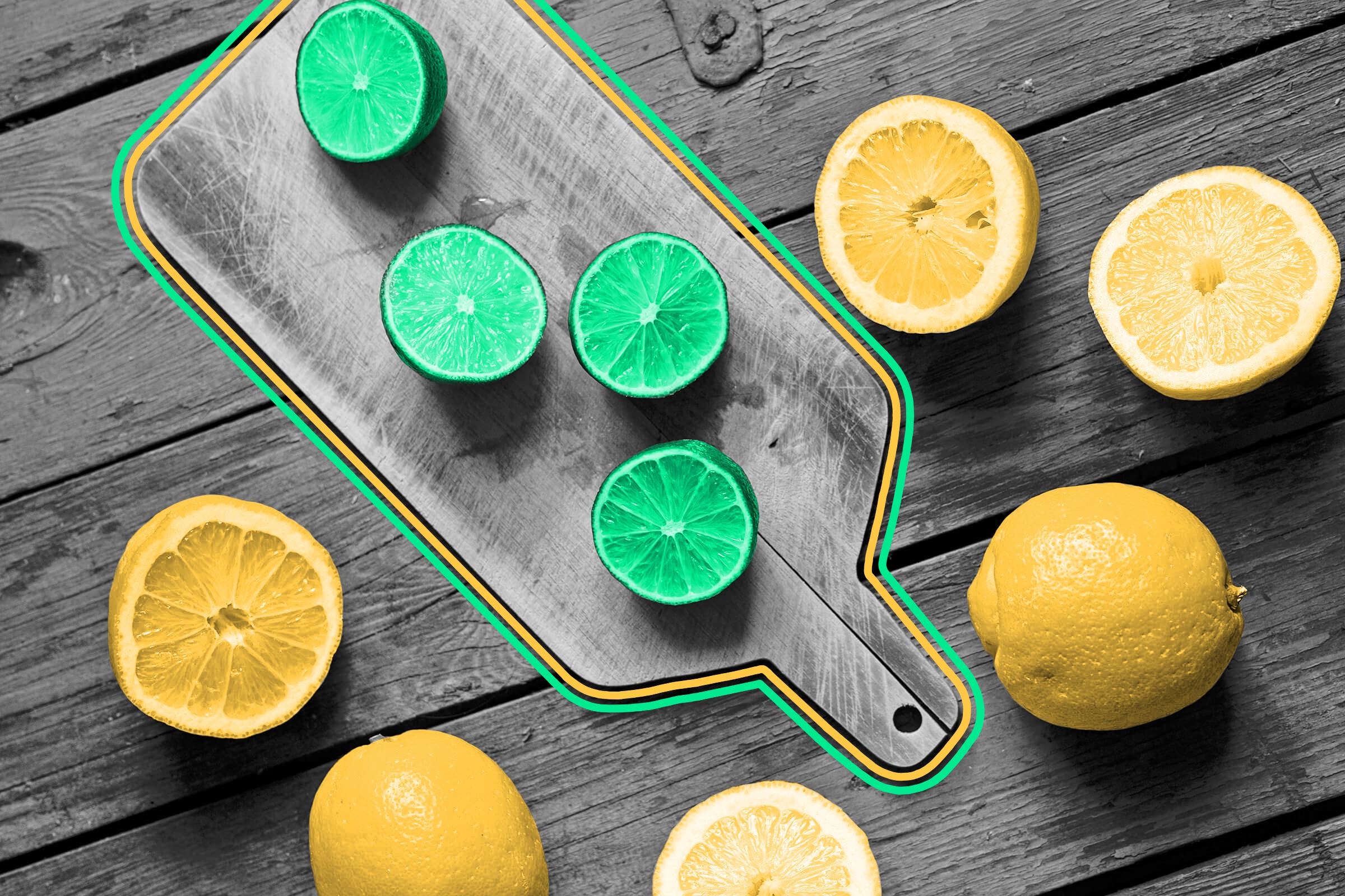 Lemons float, but limes sink.