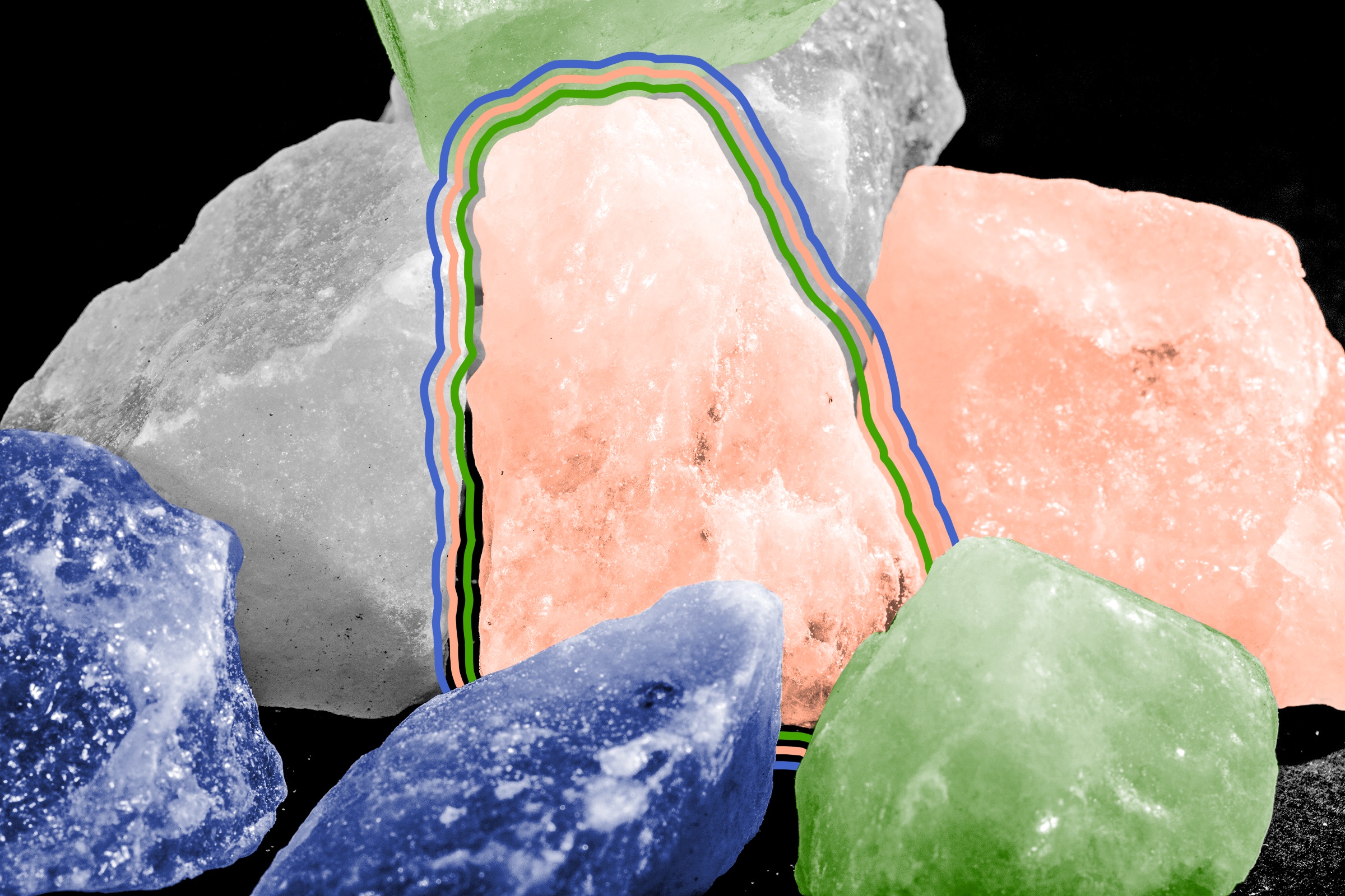 Only one rock is eaten directly by humans.