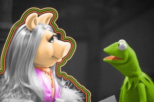 Kermit the Frog and Miss Piggy from The Muppets